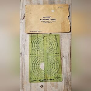 Vintage, This is a Rapidesign No. 460 60° Large Ellipses drafting template